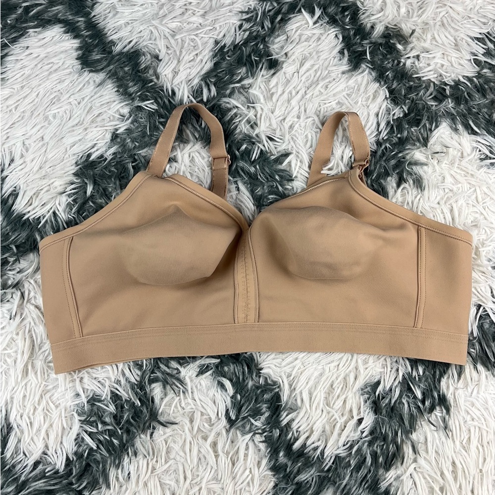 Soma Women’s Tan Nursing FC Wireless Unlined Bra Size 42C